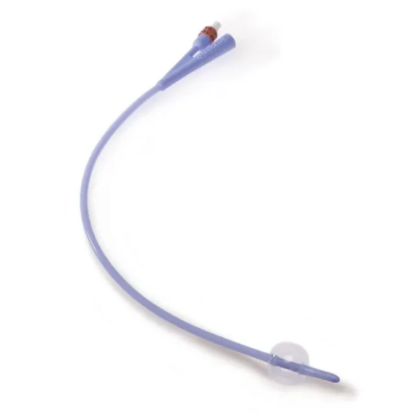 Dover 10Fr Paediatric Silicone Foley Catheter, 32cm, 2-way 3mL balloon, (8888760310) - Box of 10