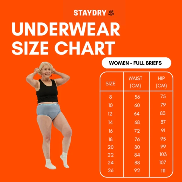 Staydry Ladies Full Briefs, Each - All Sizes