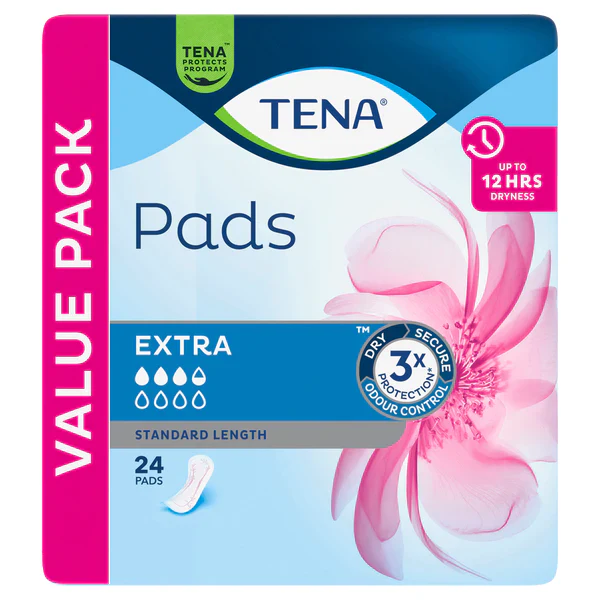 Untitled60060077777__70896.1710450263.1000.1200 TENA Pads Normal Extra Standard Length 275x106mm 245mL (760781) - Image 1