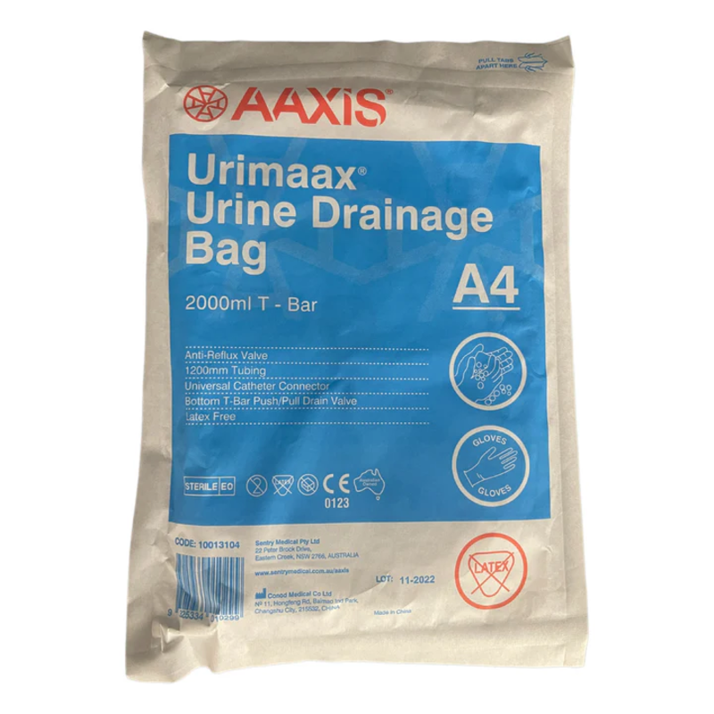 Aaxis Aaxis Urimaax Drainage Night Bag Closed System 2000mL Sterile A4 ...