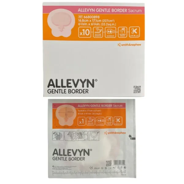 Smith & Nephew Allevyn Gentle Border Sacrum Dressing 16.8cm x 17.1cm (66800898)
