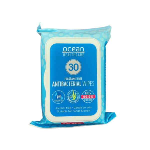 Ocean Antibacterial Wipes 14x19cm 30 wipes/Pack - 5180