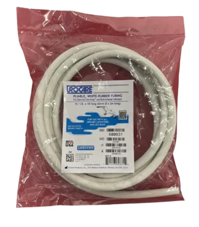Urocare Rubber Tubing White Outside Diameter