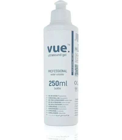 Vue Ultrasound Gel Professional Water Soluble 250mL Bottle