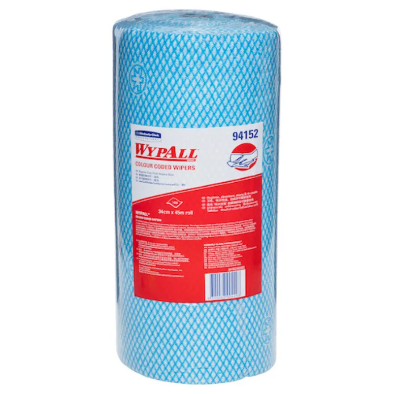 Wypall Colour Coded Wipers Workforce Xtra Wipers Blue 34cmx45m Wypall Colour Coded Wipers Workforce Xtra Wipers Blue 34cmx45m