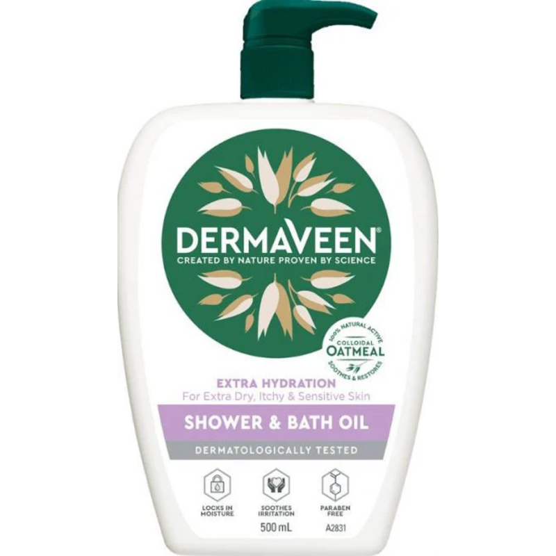 download (3)-800 Dermaveen Shower/ Bath Oil 500ml - Each - Image 1