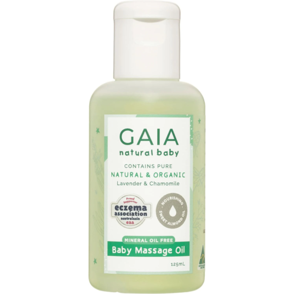 GAIA Natural Baby Massage Oil 125mL - Each
