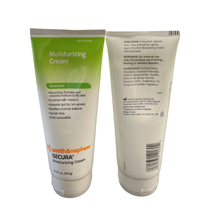 download-800 Smith & Nephew Secura Moisturizing Cream 184G Tube (59432000) - Image 1