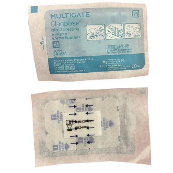 Multigate Claripose Island Dressing Waterproof Sterile