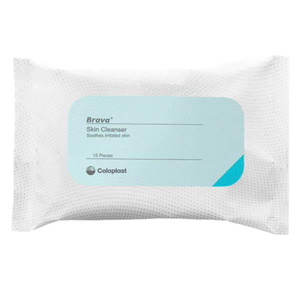 Coloplast Brava Skin Cleanser Wipes, Pack of 15 (12080)